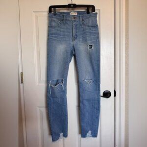 light wash skinny jeans